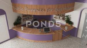 Veterinary Clinic Reception Desk In