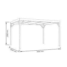 pergola with embedded beams diy plans