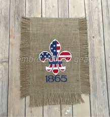 July 4th Patriotic Burlap Garden Flag