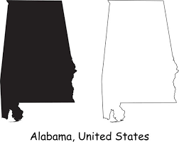 Alabama Map Svg Al Usa United States Of