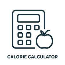 Calorie Calculator Line Icon Count