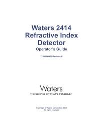 Waters 2414 Refractive Index Detector