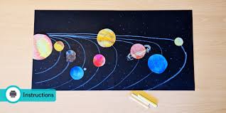 Coffee Filter Solar System Space Wall