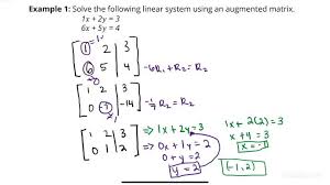 Solving Linear Systems Using Augmented