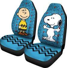 Snoopy Aqua Blue Car Seat Cover