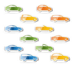 Cars Icons Stock Vector