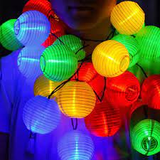 16 Inch Nylon Cloth Colorful Lanterns