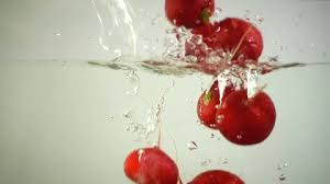 Fruits Of A Garden Radish Fall In Water