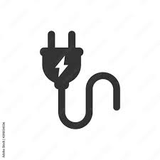 Cable Black Vector Icon Plug
