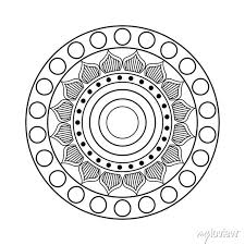 Mandala Line Style Icon Design Of