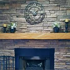 Knotty Pine Fireplace Mantel Aged