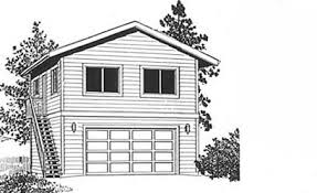 Extended 2 Car Two Story Garage Plan W