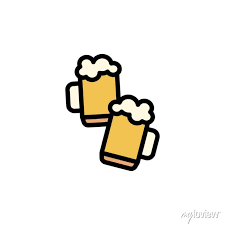 Cheers Beer Icon Simple Color With