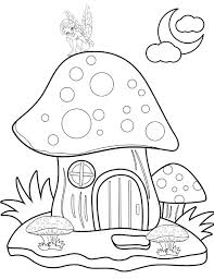 Fairy Garden Coloring Pages Free