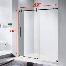 Sliding Frameless Shower Door Enclosure