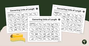 Converting Units Of Length Math Mazes