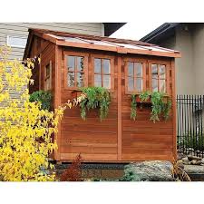 8 Ft Western Red Cedar Garden Shed