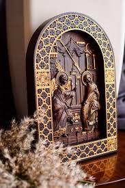 Carved Wooden Icon