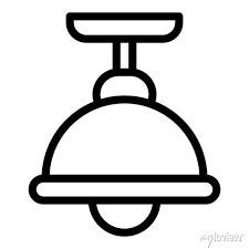 Bedroom Light Lamp Icon Outline
