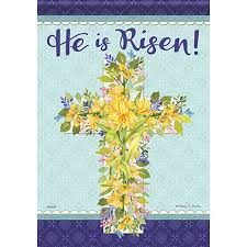 He Is Risen Flag Religious Easter