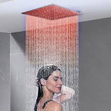 10 12 16 Led Rainfall Shower Head Ultra