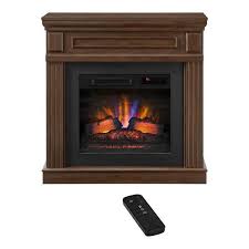 Grantley 41 In W Freestanding Electric Fireplace Mantel In Simply Brown