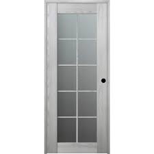 10 Lite Frosted Glass Ribeira Ash Wood