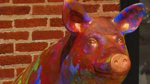 Painted Pigs On Parade Aim To