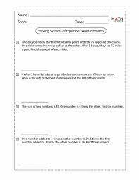 Solving Systems Of Equations Word