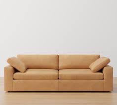 Dream Wide Arm Leather Sofa Pottery Barn