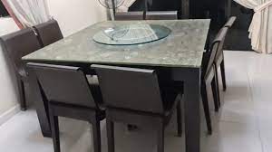 8 Seater Square Dining Table N Chairs