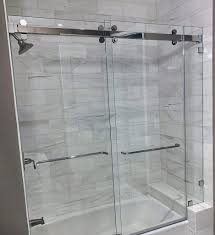 Barn Door Style Frameless Sliders
