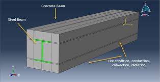simulation composite beam concrete and