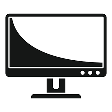 Office Monitor Icon Simple Vector