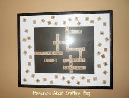 Scrabble Tile Framed Wall Hanging