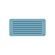 Ventilation Duct Icon Flat Isolated