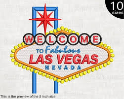 Las Vegas Sign Design For Embroidery
