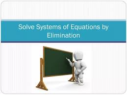 Ppt Solve Systems Of Equations By