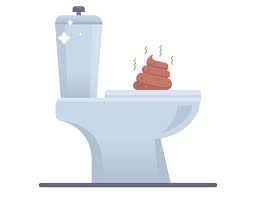 Vector Toilet And Stinky Icon