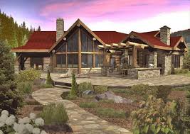 Kodiak Trail Log Home Floor Plan By