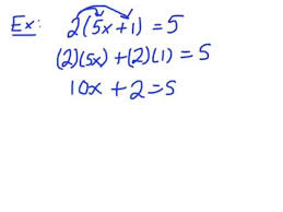 Solving Linear Equations With