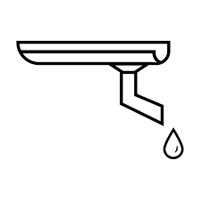 Water Gutters Icon Logo Vector Design