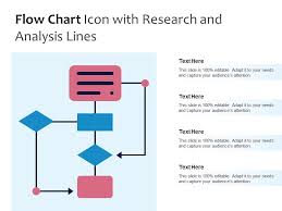 Flow Chart Icon With Research And
