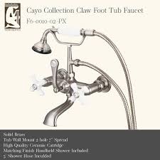 3 Handle Vintage Claw Foot Tub Faucet