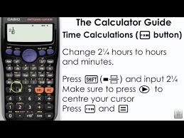 Time Calculations Using Casio