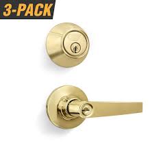 Premier Lock Polished Brass Entry Lock