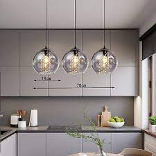 3 Light Ceiling Pendant Light Glass