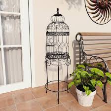 Victorian Style Bird Cage With Wrought Iron