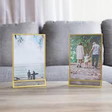 5 X 7 Picture Frames 6 Pack Floating Frame Set For Table Numbers Wedding Signs Photos Or Table Decor By Great Northern Party Gold