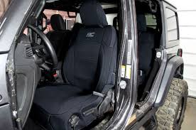 Rough Country 91010 Jeep Neoprene Seat Cover Set Black 18 20 Wrangler Jl Unlimited
